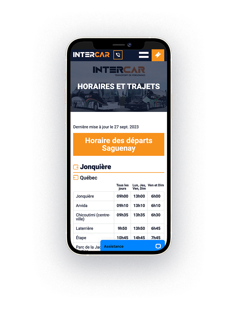 Intercar interface mobile 1